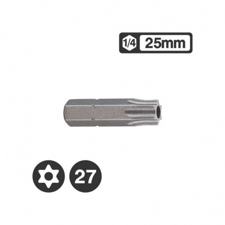 Force 1272527 - Μύτη Tamper Torx 1/4″ 25mm - TT27