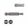 Force 1235003 - 1/4″ Long Slotted Bit 50mm - 3.0mm