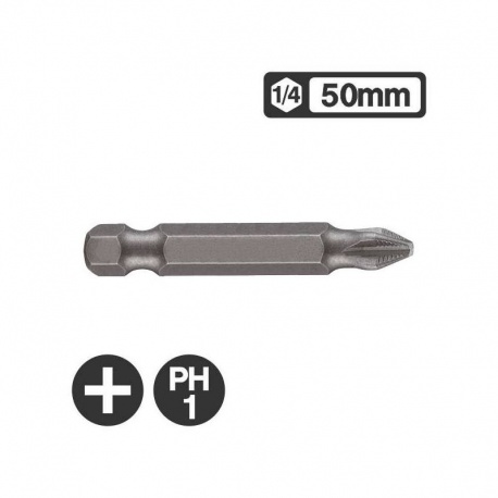 Force 121501 - 1/4″ Long Philips Bit 50mm - PH1