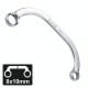 Force 7610810 - Half-moon Ring Wrench 8x10 mm