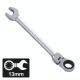 Force 75713F - Combination Swivel Gear Wrench 13 mm