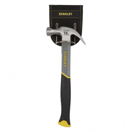 Stanley STHT9-51309 16oz (450g) fiberglass curved claw hammer with belt holder