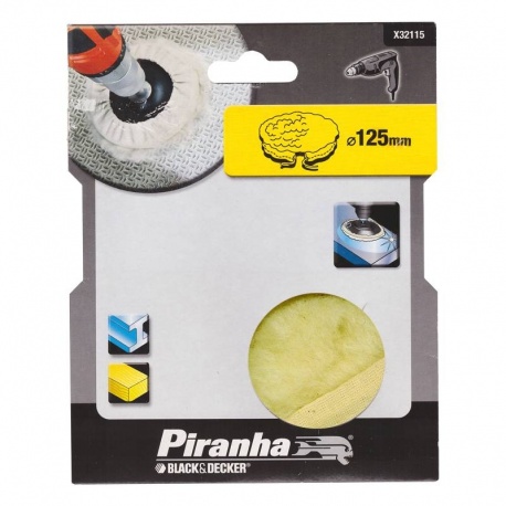 Black & Decker Piranha X32115 polishing bonnet 125mm