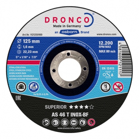 Dronco AS 46 T INOX-BF Superior inox cutting disc 1.9 x 230mm