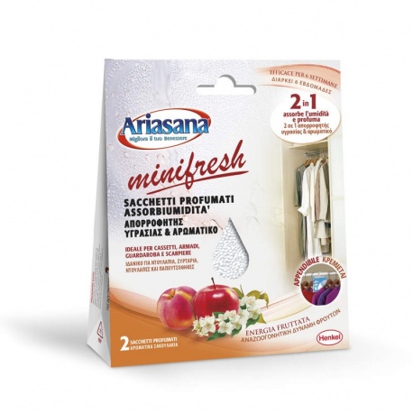 Henkel Ariasana MiniFresh απορροφητής υγρασίας δύναμη φρούτων, 2 x 50gr