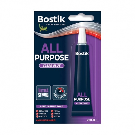 Bostik κόλλα γενικής χρήσης All Purpose Clear Glue 20ml