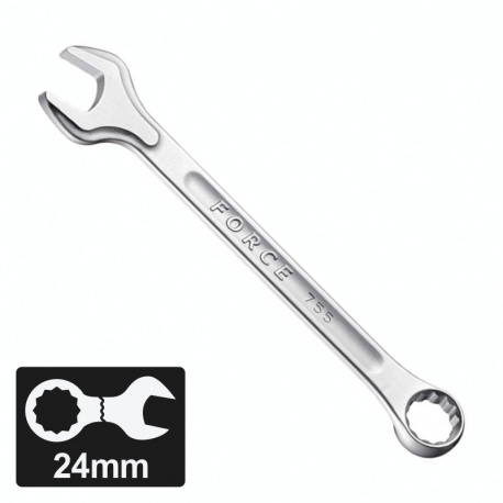 Force 75524 Cr-V Combination Spanner 24mm