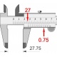 Inter 774124 vernier caliper 150mm