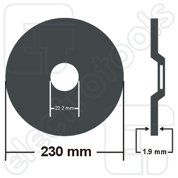 Electrotools - 230x1.9 disc